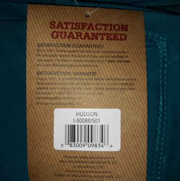 DICKIES Unique Teal Blue Laptop Backpack - Picture 5 of 6